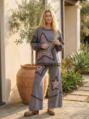 Starry Night Washed Terry Pants - Westly