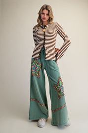 Starry Night Washed Terry Pants - Westly