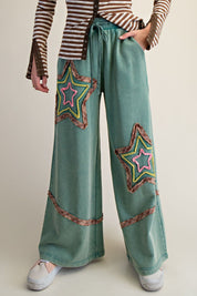 Starry Night Washed Terry Pants - Westly