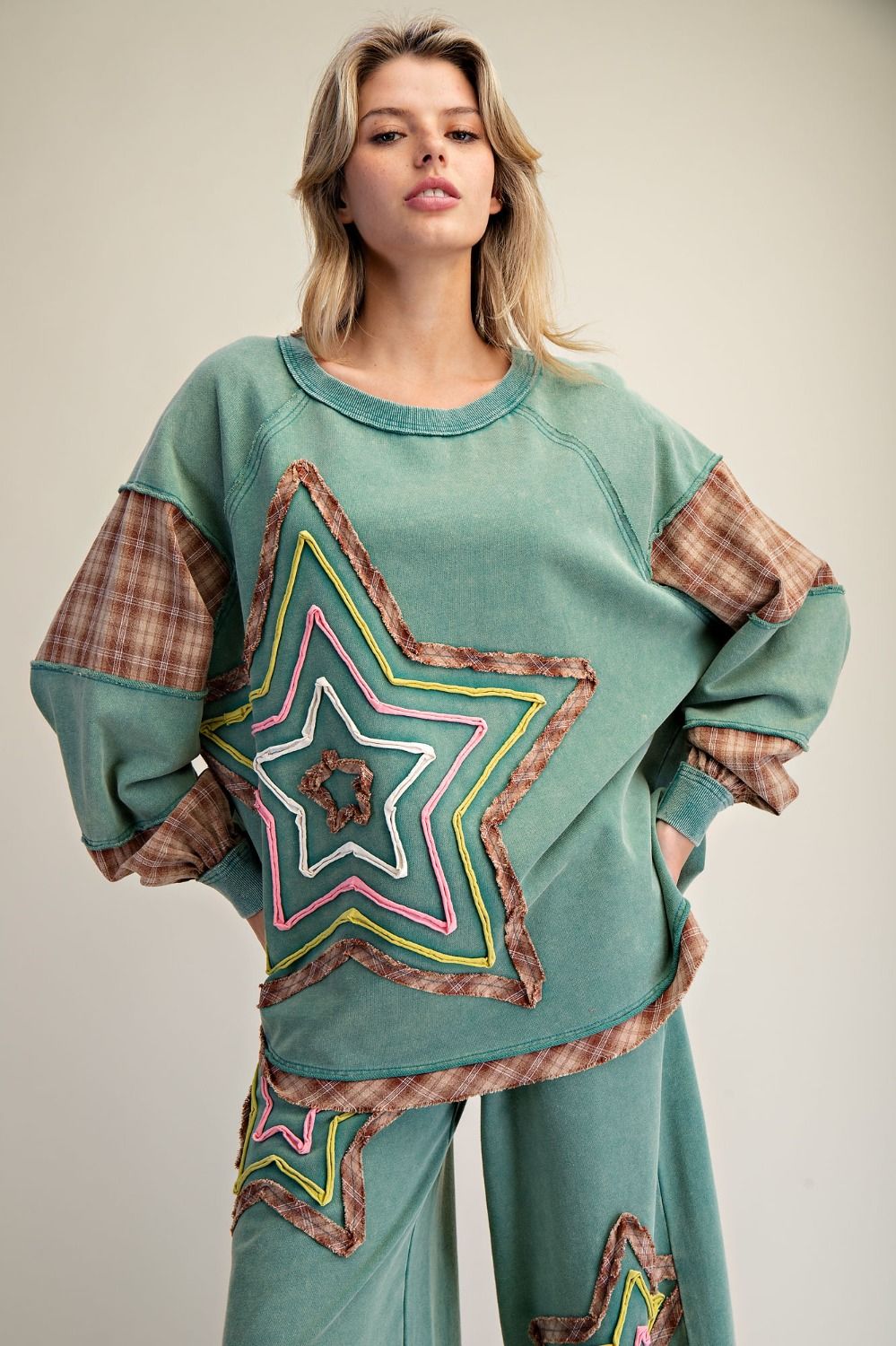 Starry Night Washed Terry Pullover - Westly