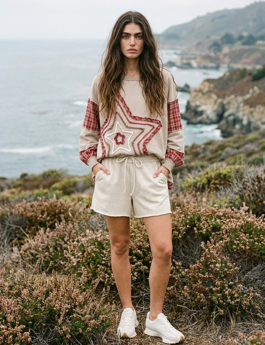 Starry Night Washed Terry Pullover - Westly