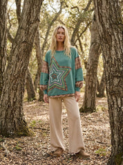 Starry Night Washed Terry Pullover - Westly