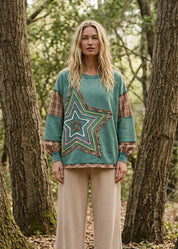 Starry Night Washed Terry Pullover - Westly