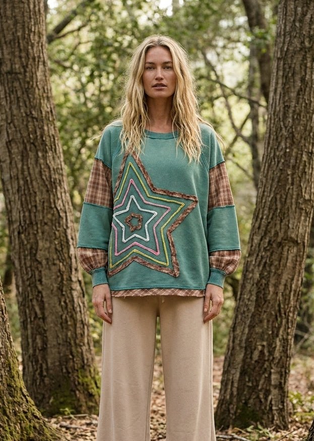 Starry Night Washed Terry Pullover - Westly