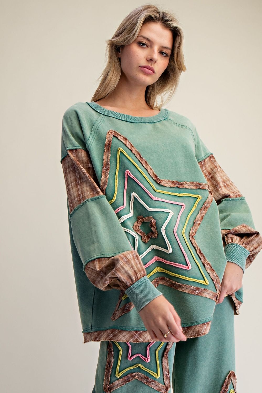 Starry Night Washed Terry Pullover - Westly