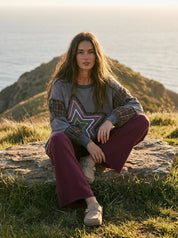Starry Night Washed Terry Pullover - Westly
