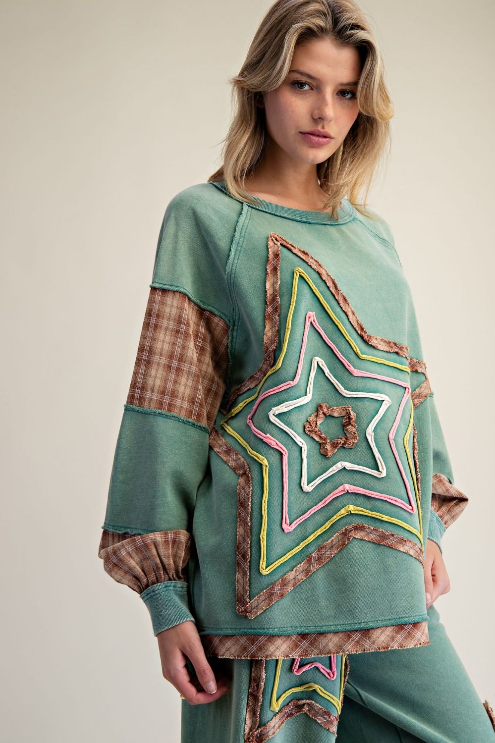 Starry Night Washed Terry Pullover - Westly