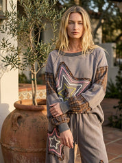 Starry Night Washed Terry Pullover - Westly