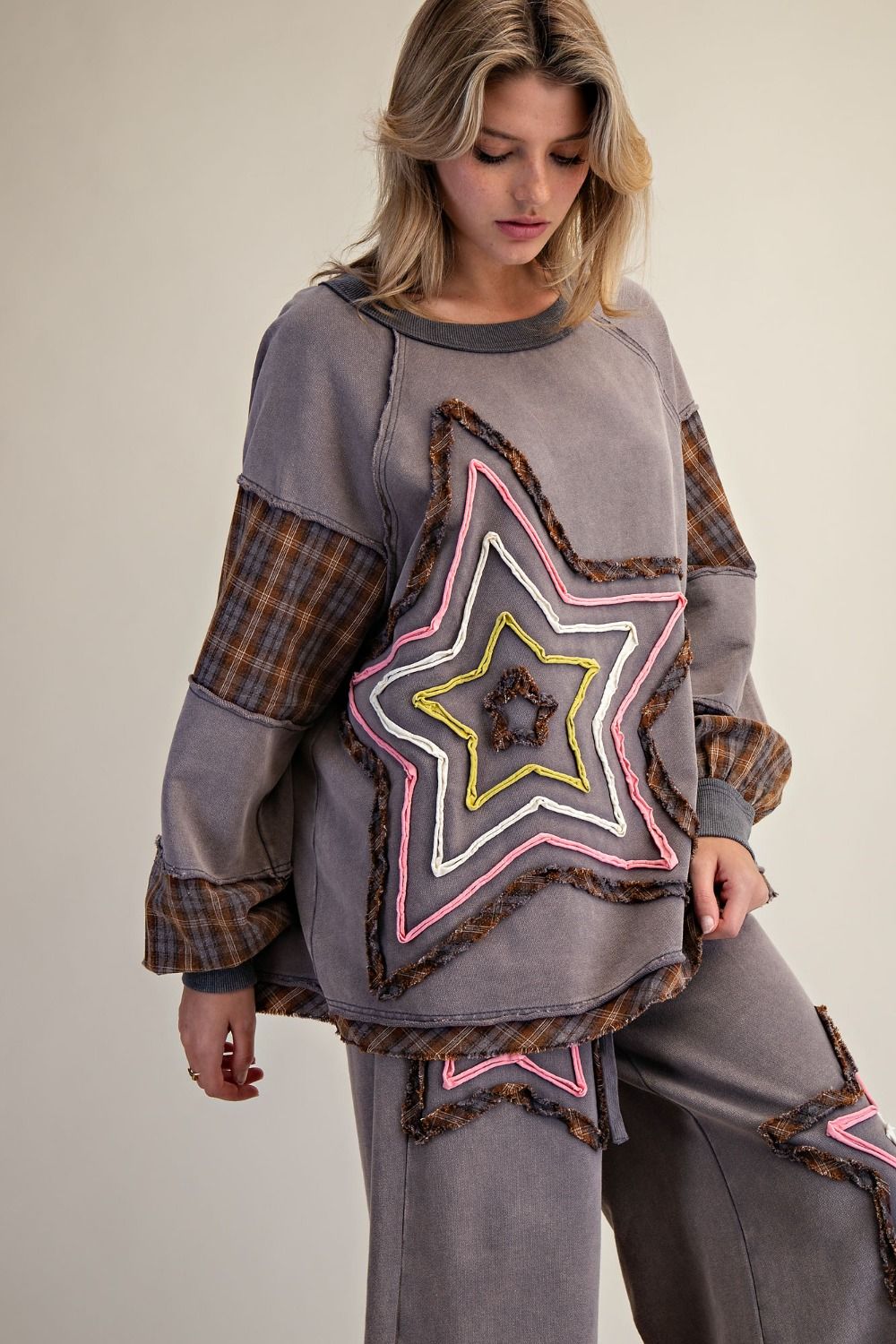 Starry Night Washed Terry Pullover - Westly