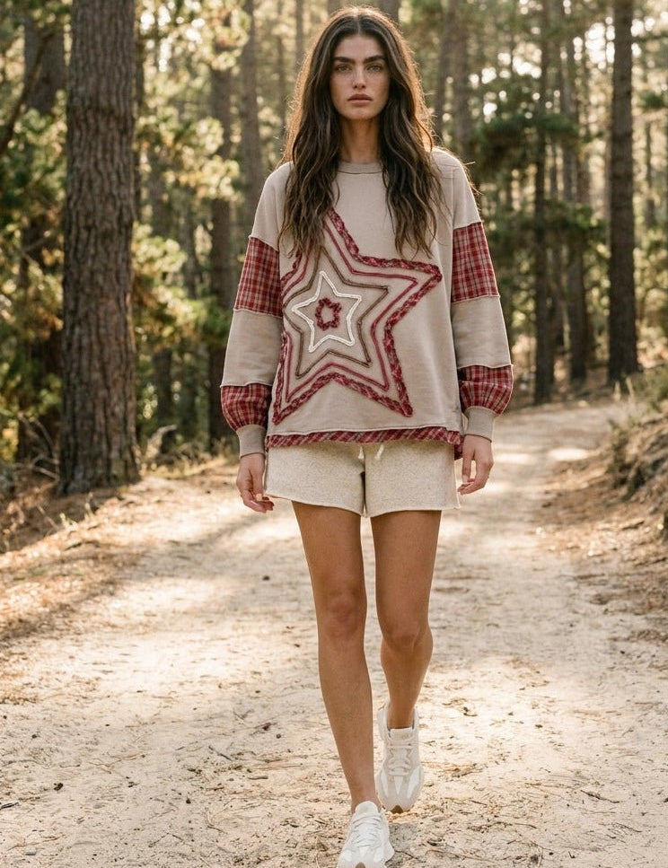 Starry Night Washed Terry Pullover - Westly
