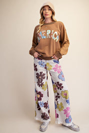 Stars & Stitches America Patch Washed Terry Pullover - Westly