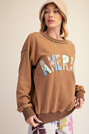 Stars & Stitches America Patch Washed Terry Pullover - Westly