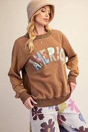 Stars & Stitches America Patch Washed Terry Pullover - Westly