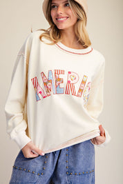 Stars & Stitches America Patch Washed Terry Pullover - Westly