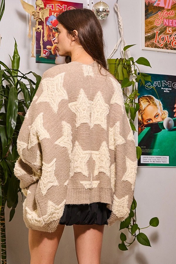 Starstruck Oversized Sweater Cardigan - Westly