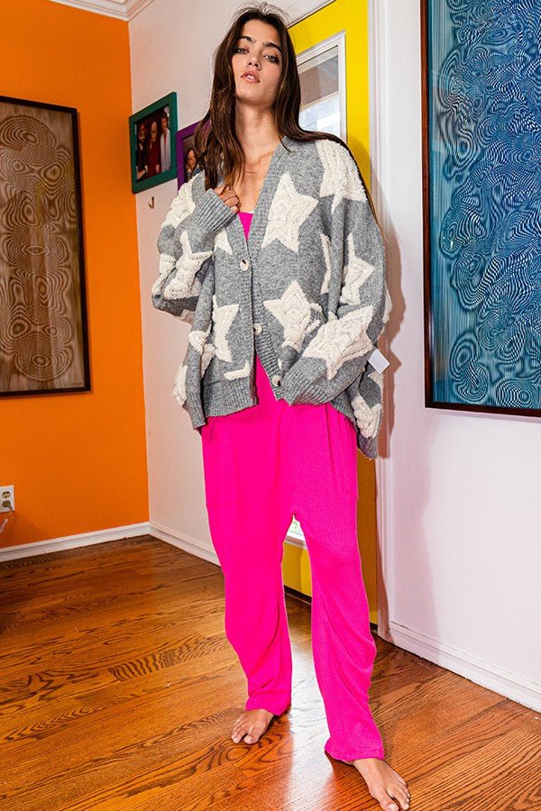 Starstruck Oversized Sweater Cardigan - Westly