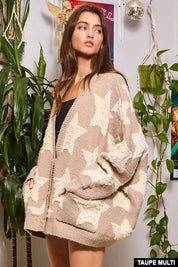 Starstruck Oversized Sweater Cardigan - Westly