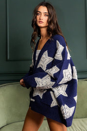 Starstruck Oversized Sweater Cardigan - Westly