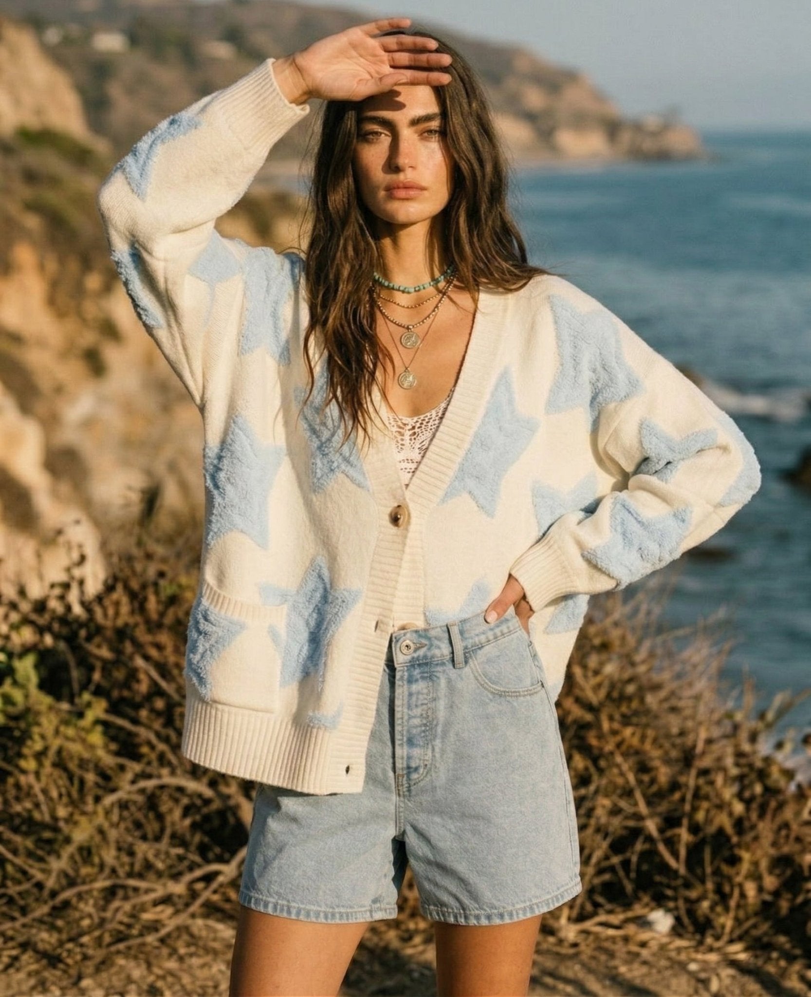 Starstruck Oversized Sweater Cardigan - Westly
