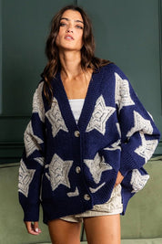 Starstruck Oversized Sweater Cardigan - Westly