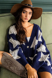 Starstruck Oversized Sweater Cardigan - Westly