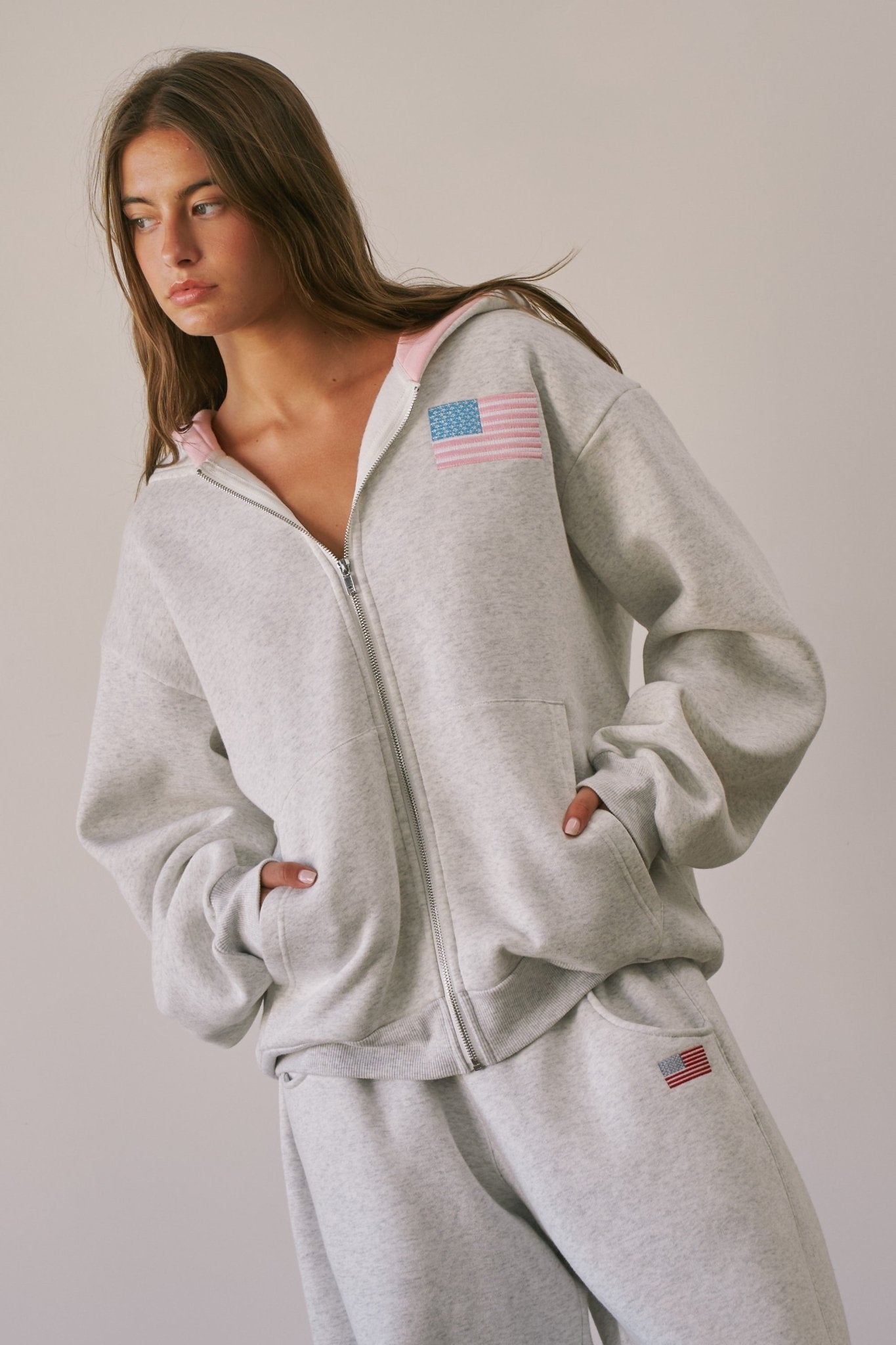 State Of Mind Oversized Zip-Up Hoodie - Westly