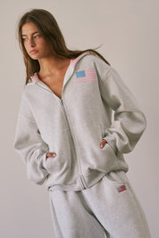 State Of Mind Oversized Zip-Up Hoodie - Westly
