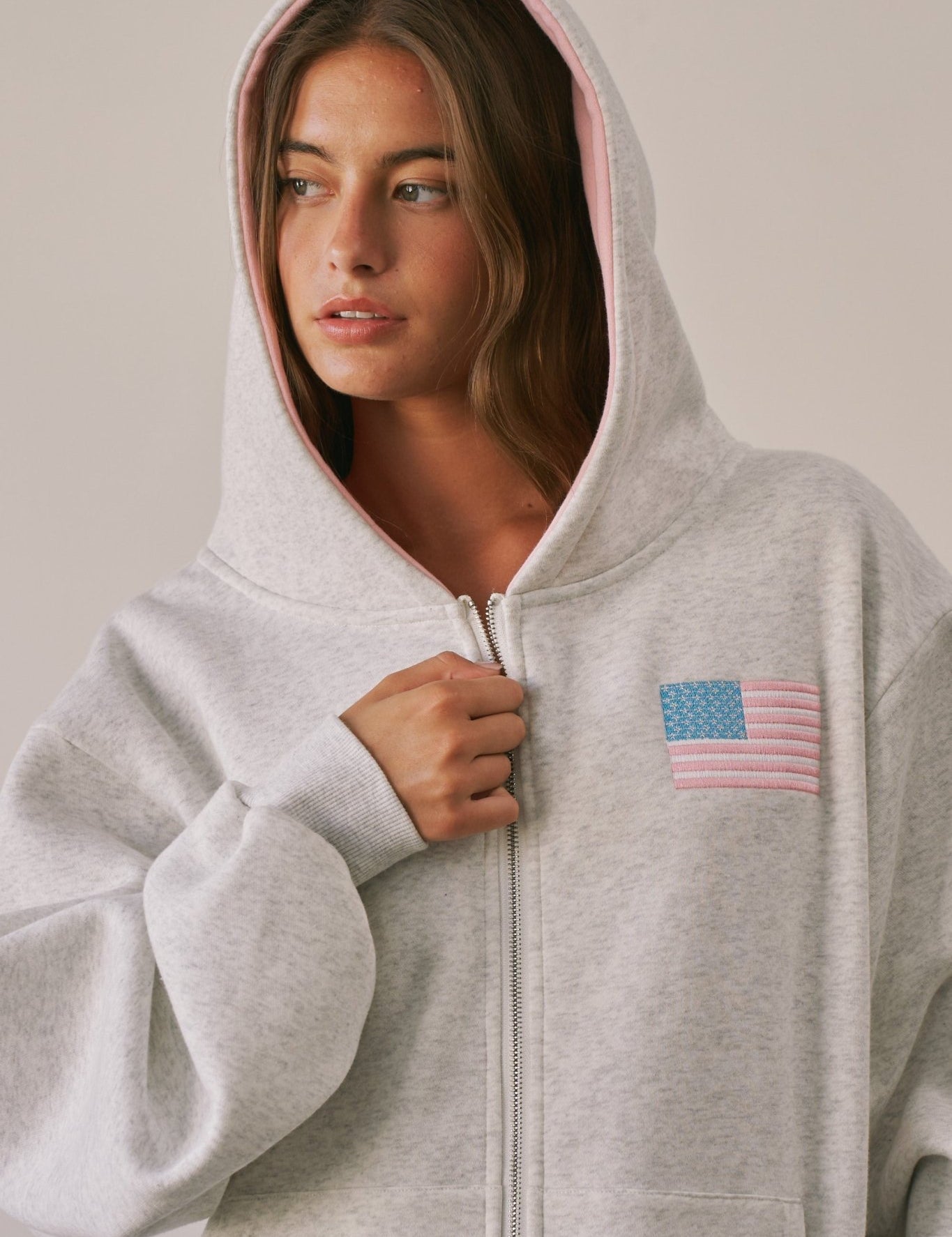 State Of Mind Oversized Zip-Up Hoodie - Westly