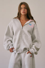 State Of Mind Oversized Zip-Up Hoodie - Westly