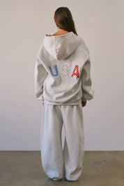State Of Mind Oversized Zip-Up Hoodie - Westly