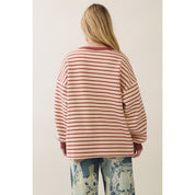 Stateside Striped USA Patch Sweatshirt - Westly