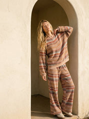 Staycation Striped Thermal Washed Top - Westly