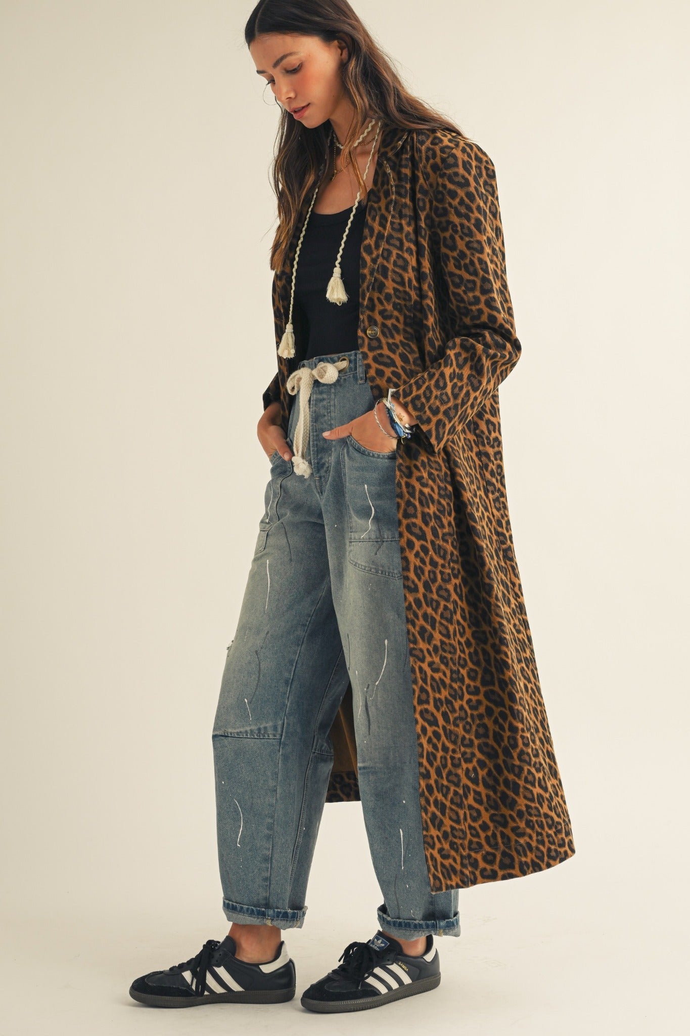 Stella Leopard Long Jacket - Westly
