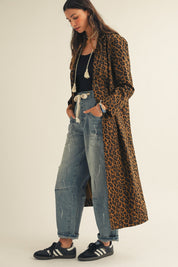 Stella Leopard Long Jacket - Westly