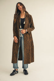 Stella Leopard Long Jacket - Westly