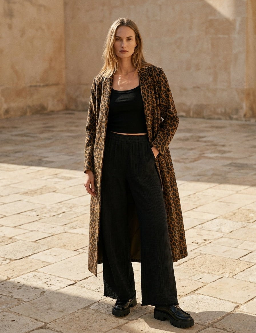 Stella Leopard Long Jacket - Westly