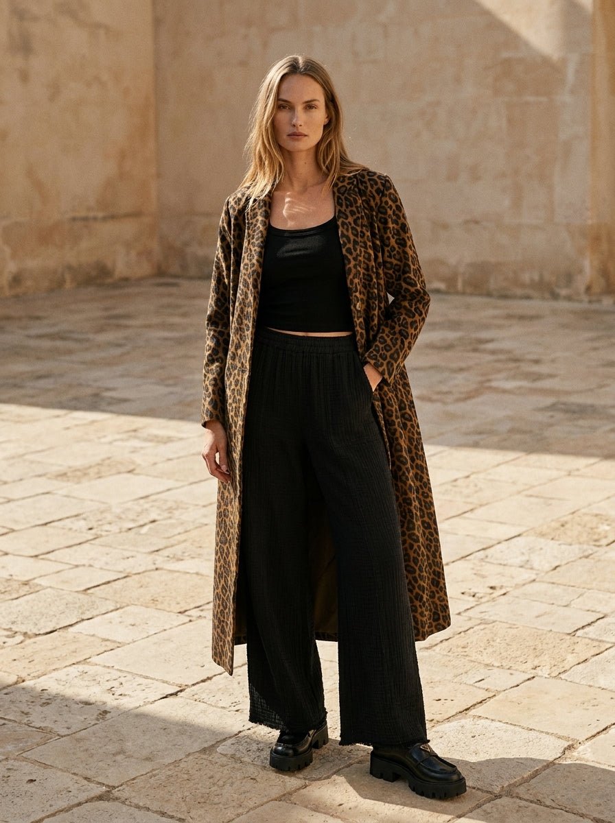 Stella Leopard Long Jacket - Westly