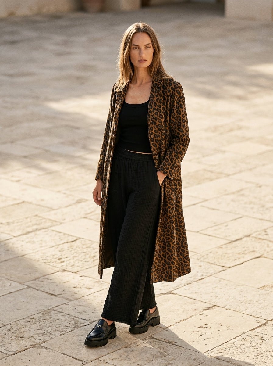 Stella Leopard Long Jacket - Westly