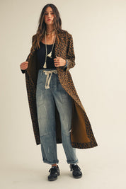 Stella Leopard Long Jacket - Westly