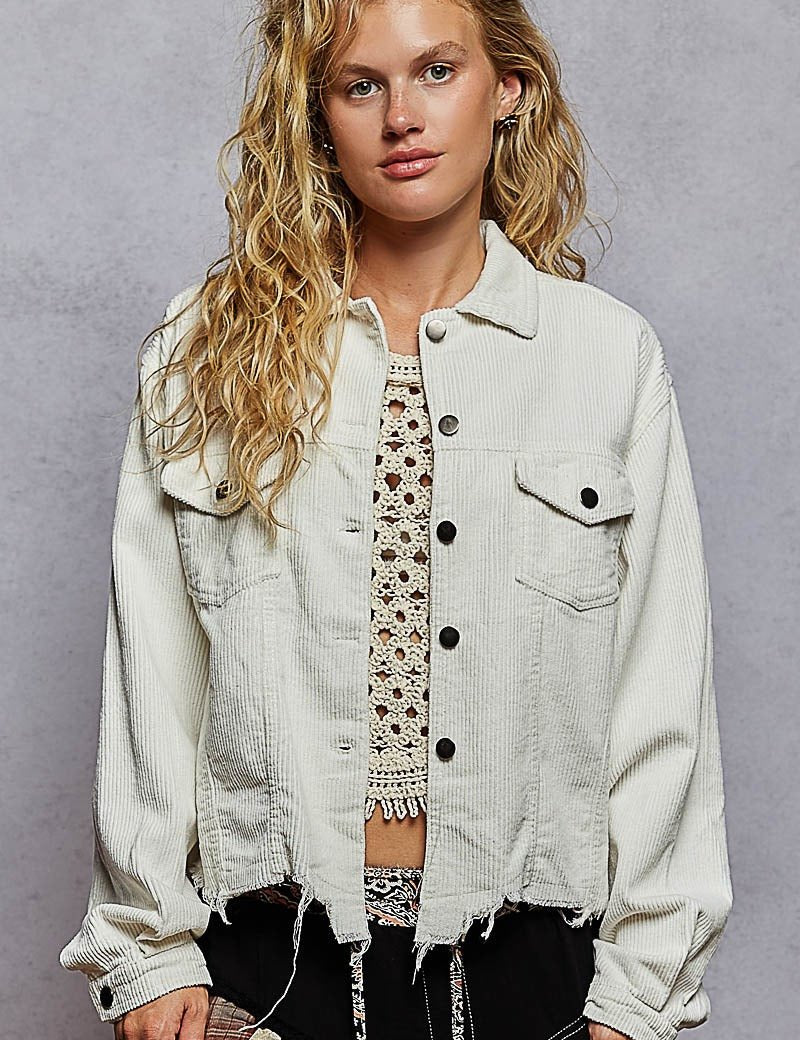 Stockyard Corduroy Trucker Shacket - Westly