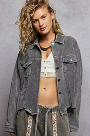 Stockyard Corduroy Trucker Shacket - Westly
