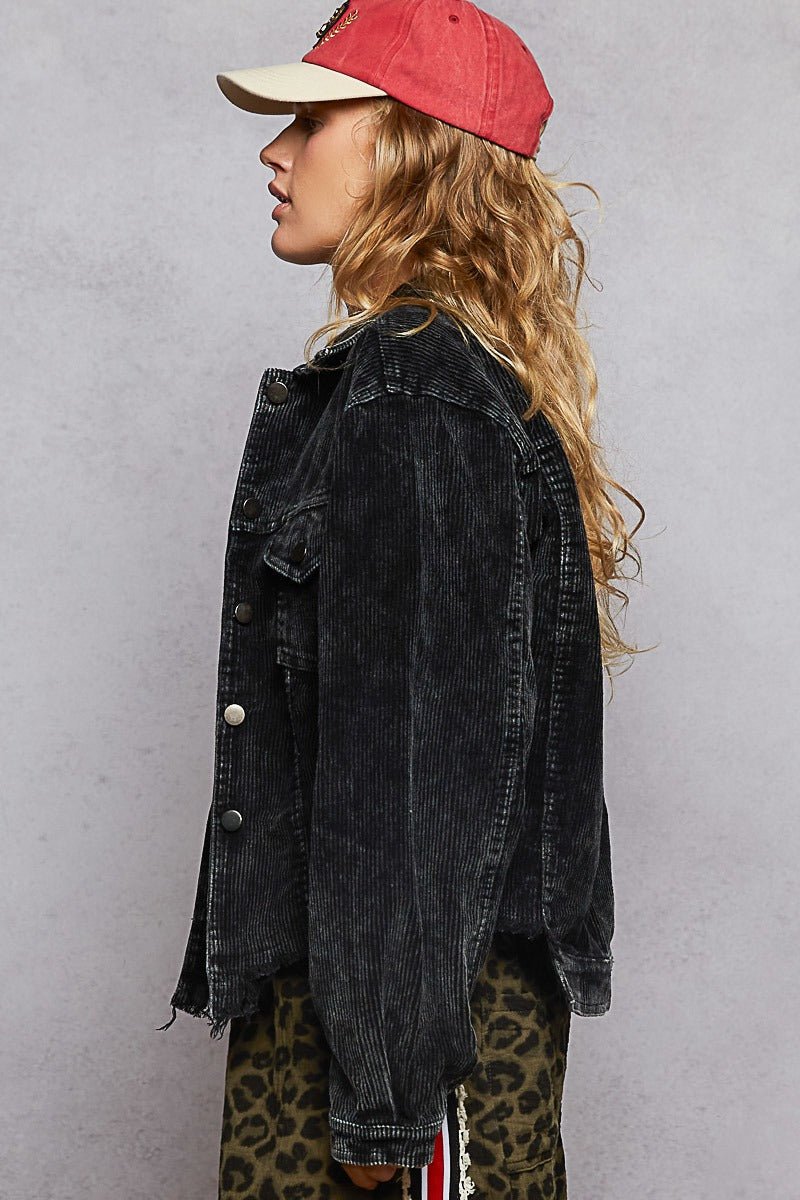 Stockyard Corduroy Trucker Shacket - Westly