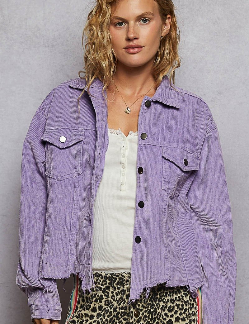 Stockyard Corduroy Trucker Shacket - Westly