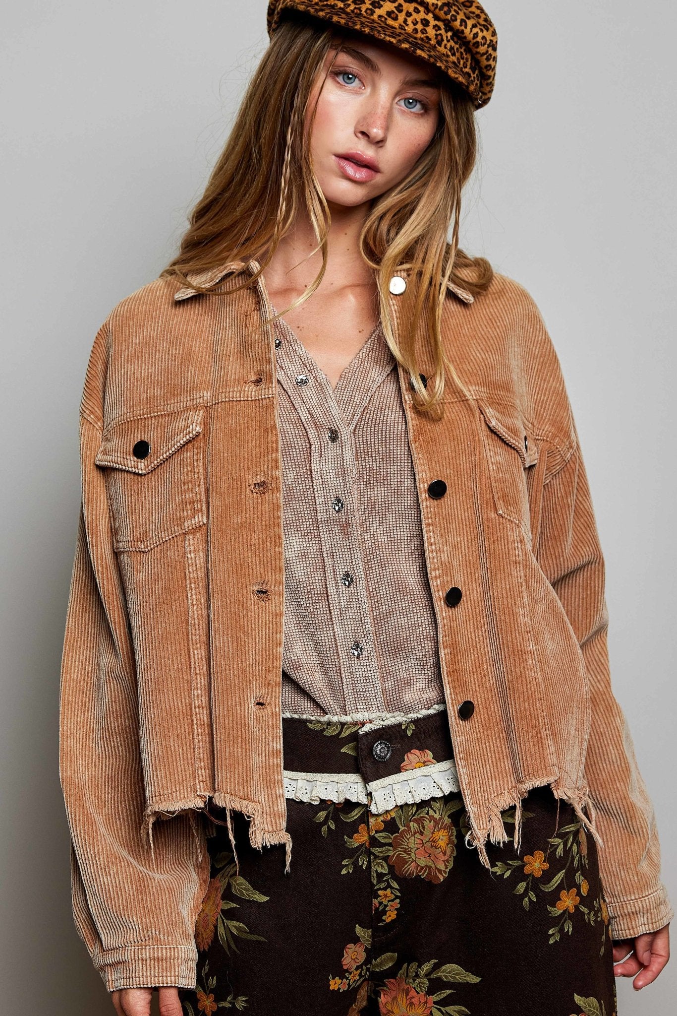 Stockyard Corduroy Trucker Shacket - Westly