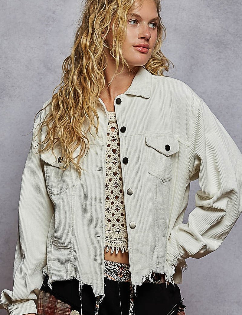 Stockyard Corduroy Trucker Shacket - Westly