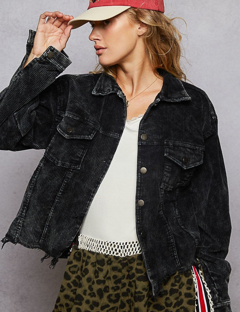 Stockyard Corduroy Trucker Shacket - Westly