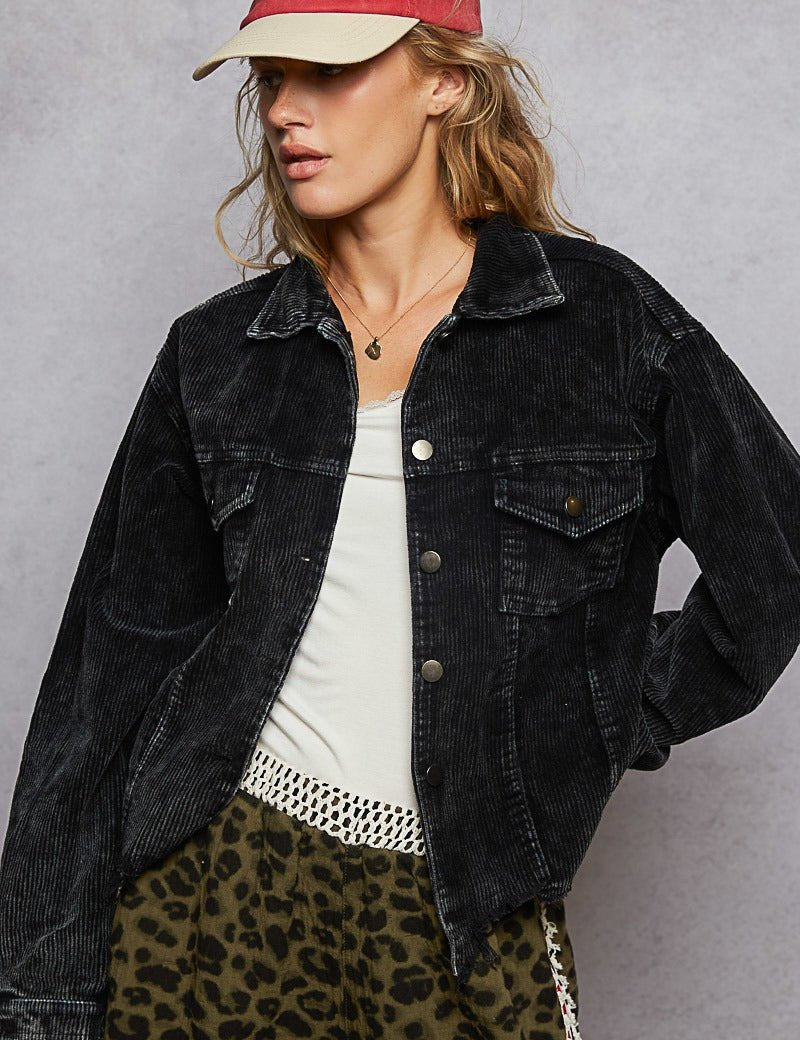 Stockyard Corduroy Trucker Shacket - Westly