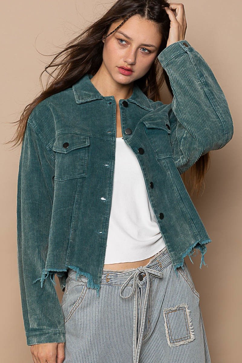 Stockyard Corduroy Trucker Shacket - Westly