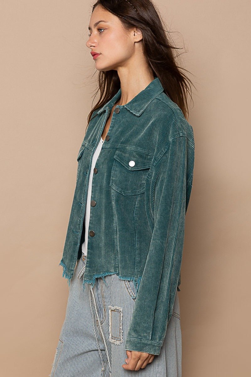 Stockyard Corduroy Trucker Shacket - Westly