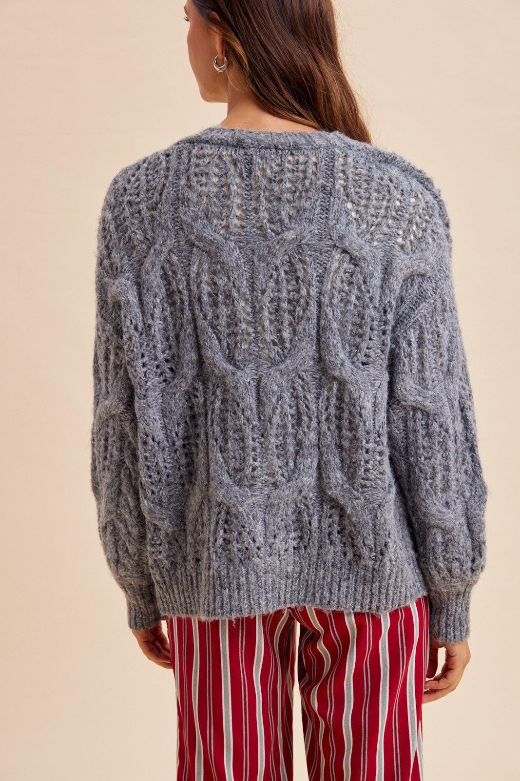 Stonehaven Open Knit Sweater Cardigan - Westly